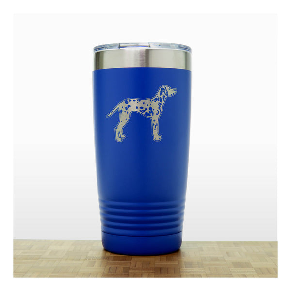 BlueRed - Dalmation 20 oz Insulated Tumbler - Copyright Hues in Glass