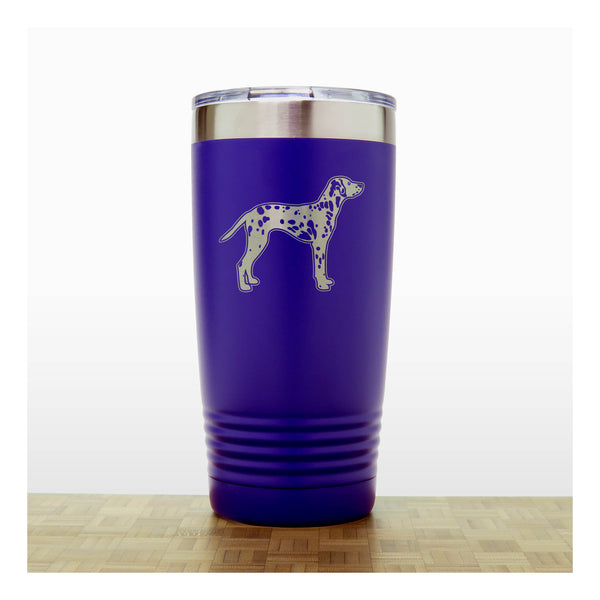 PurpleRed - Dalmation 20 oz Insulated Tumbler - Copyright Hues in Glass