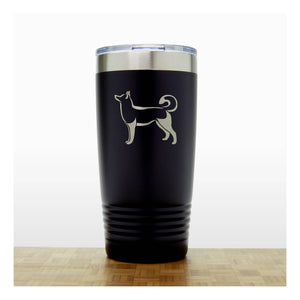 Black- Husky 20 oz Insulated Tumbler - Copyright Hues in Glass