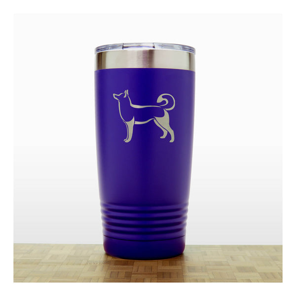Purple - Husky 20 oz Insulated Tumbler - Copyright Hues in Glass