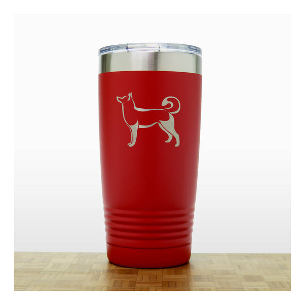 Red - Husky 20 oz Insulated Tumbler - Copyright Hues in Glass