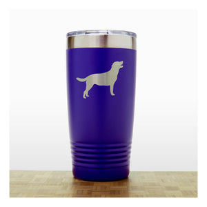 Purple - Labrador 20 oz Insulated Tumbler - Copyright Hues in Glass