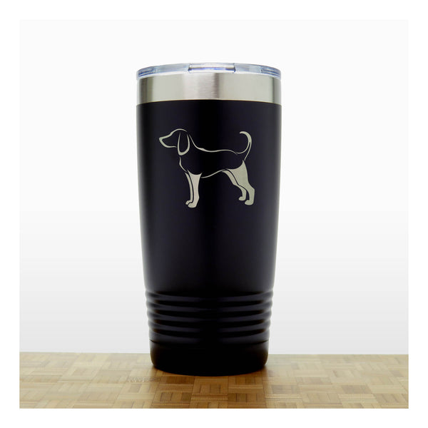 Black - Tree Hound 20 oz Insulated Tumbler - Copyright Hues in Glass