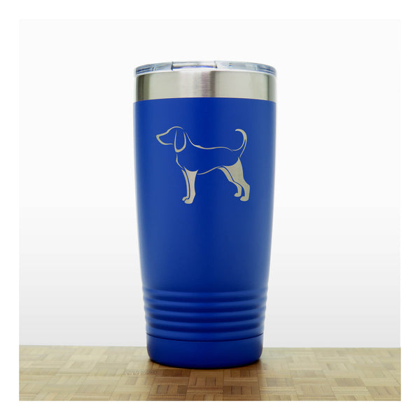 Blue - Tree Hound 20 oz Insulated Tumbler - Copyright Hues in Glass