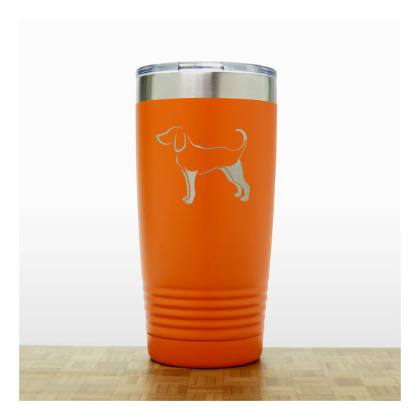 Orange - Tree Hound 20 oz Insulated Tumbler - Copyright Hues in Glass