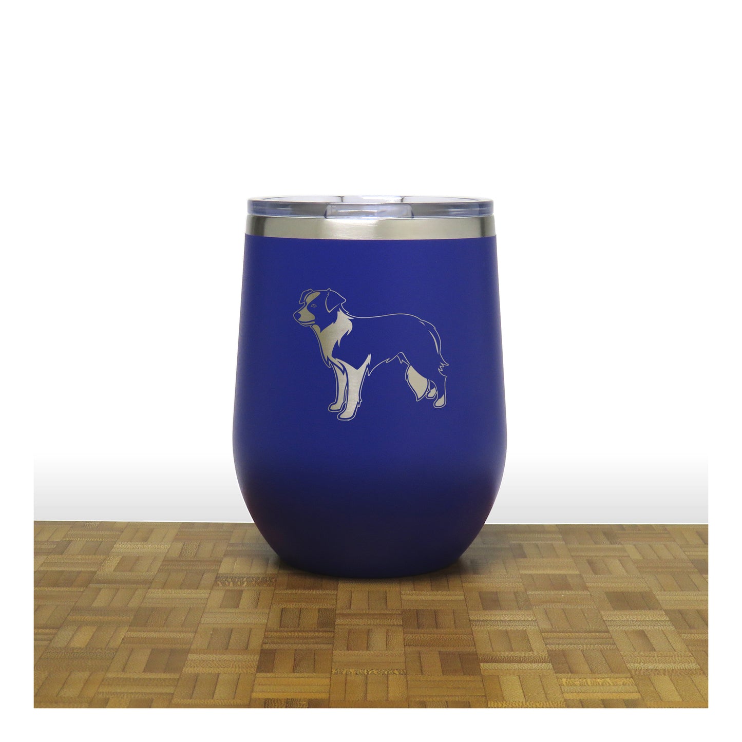 Blue - PC 12oz STEMLESS WINE - Copyright Hues in Glass