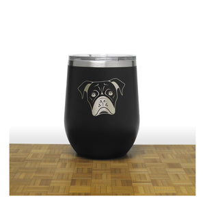 Black - PC 12oz STEMLESS WINE - Copyright Hues in Glass