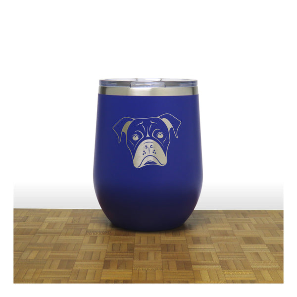 Blue - PC 12oz STEMLESS WINE - Copyright Hues in Glass