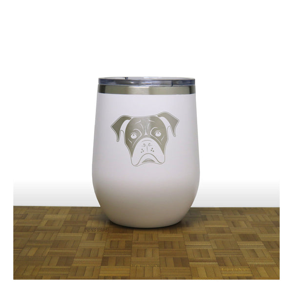 White - PC 12oz STEMLESS WINE - Copyright Hues in Glass