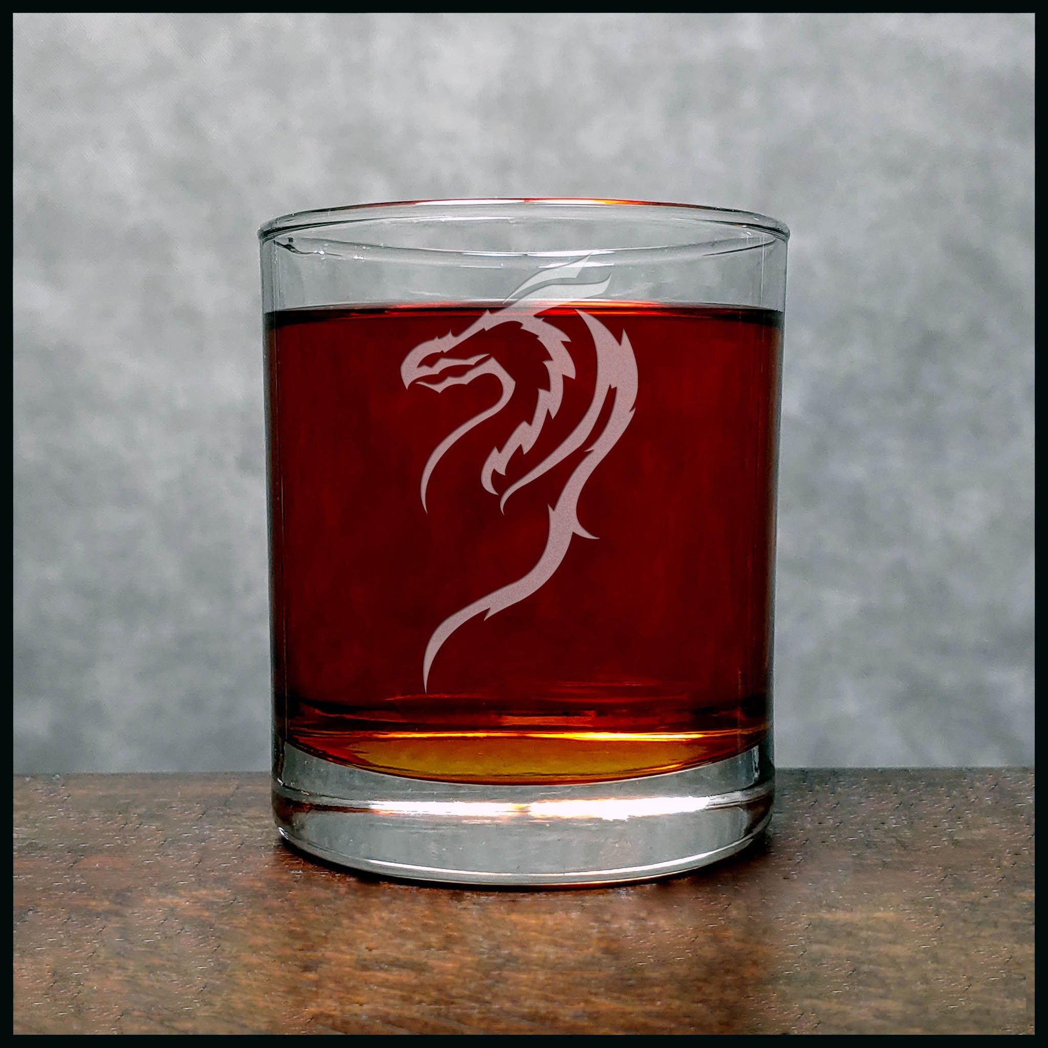 Dragon Whisky Glass - Copyright Hues in Glass