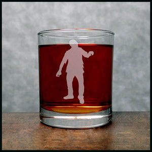 Zombie Whisky Glass - Design 2 - Copyright Hues in Glass