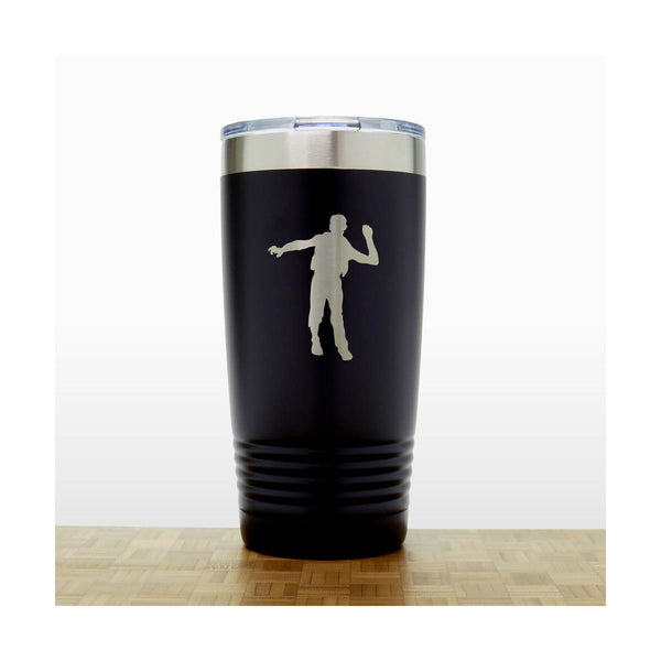Black - Zombie 20 oz Insulated Tumbler - Design 4 - Copyright Hues in Glass