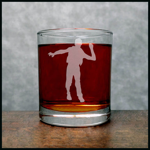 Zombie Whisky Glass - Design 4 - Copyright Hues in Glass