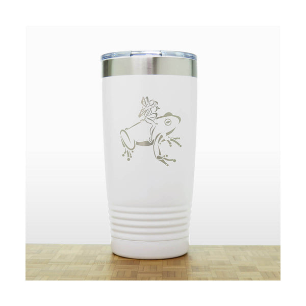 Fairy on a Frog Engraved Insulated 20oz Travel Tumbler