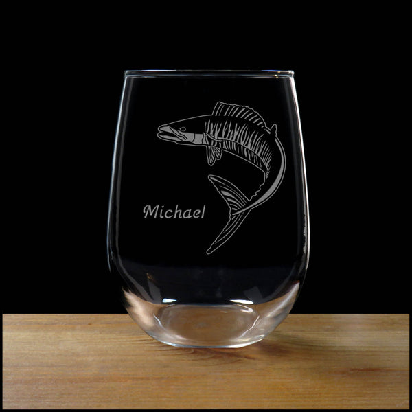 Personalized Ono Stemless Wine Glass - Copyright Hues in Glass