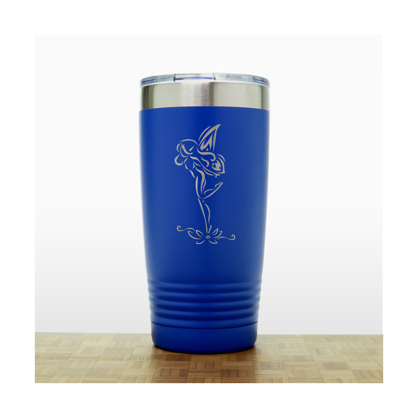 Blue - Fairy 6 20 oz Insulated Tumbler - Copyright Hues in Glass