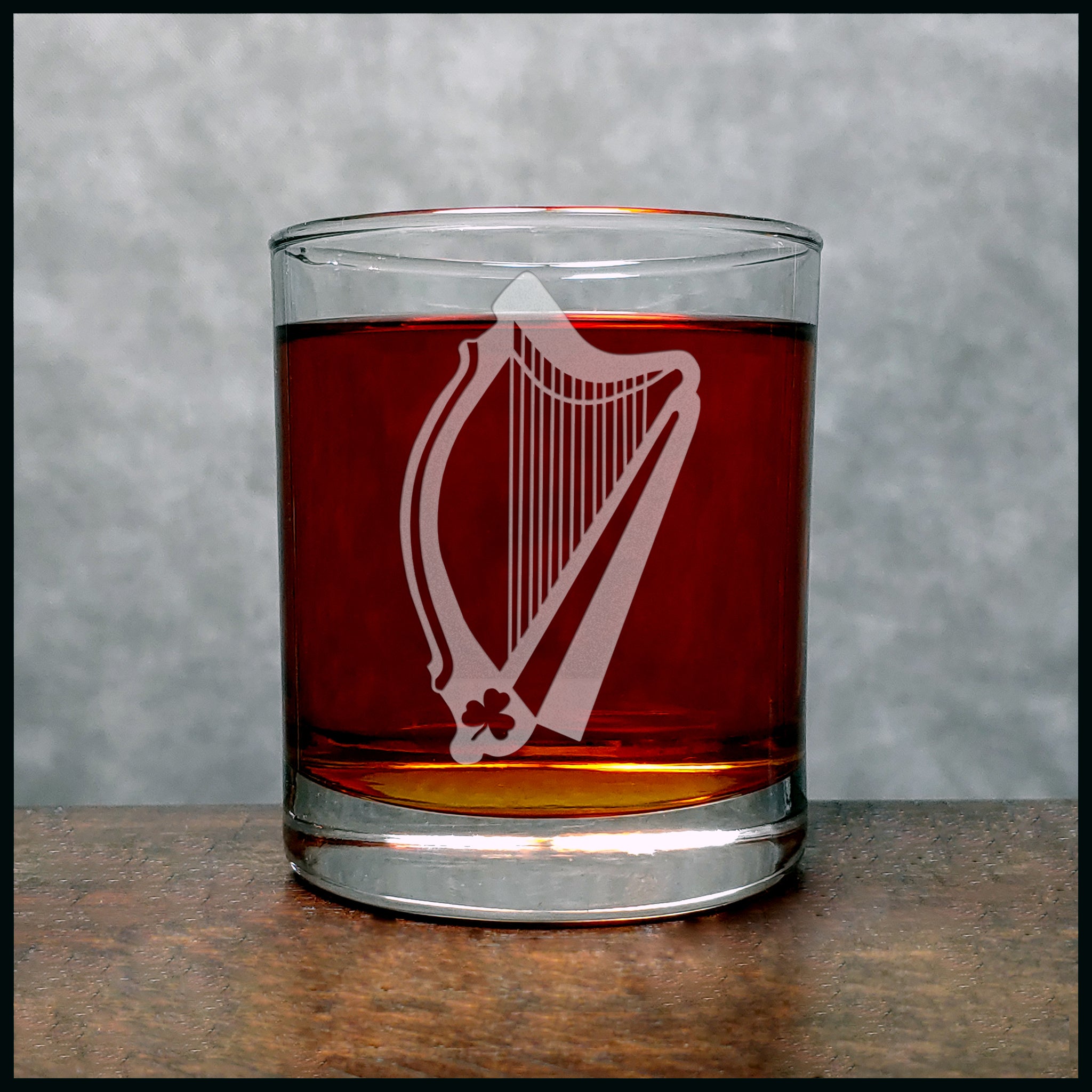 Harp Whisky Glass - Copyright Hues in Glass