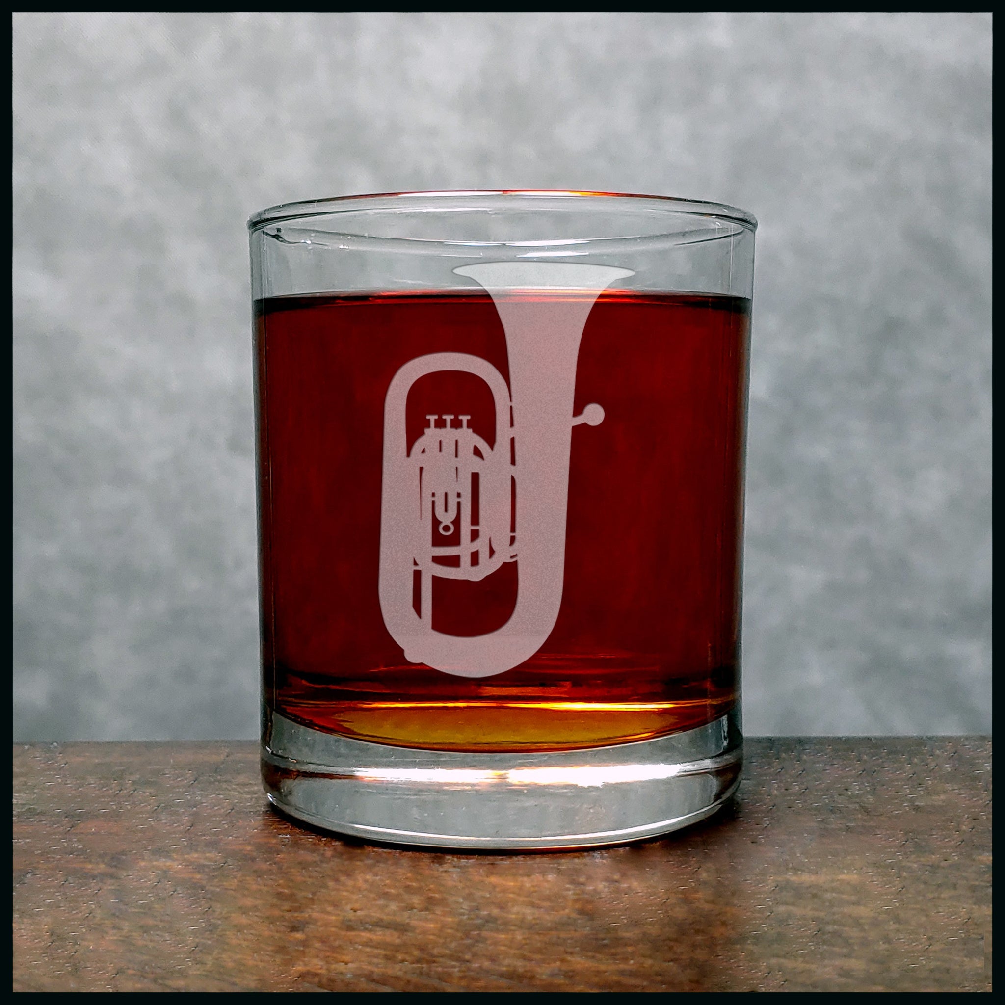 Tuba Whisky Glass - Copyright Hues in Glass