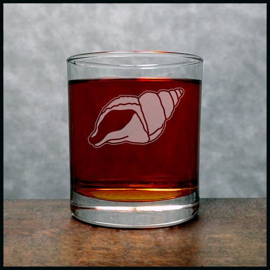 Shell Whisky Glass - Copyright Hues in Glass