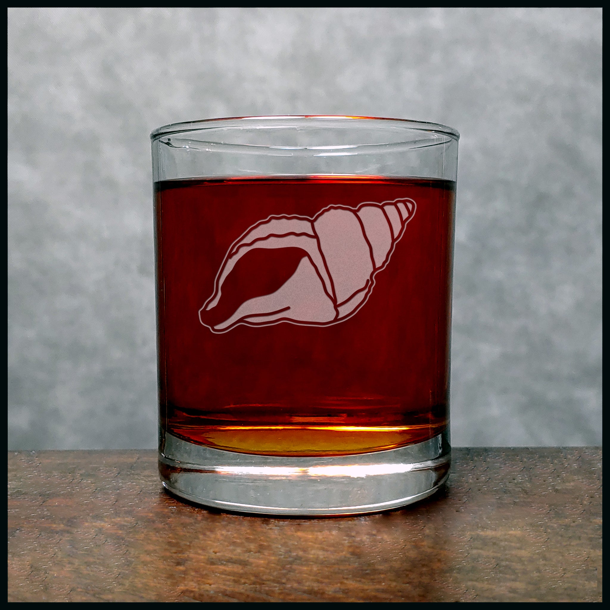 Shell Whisky Glass - Copyright Hues in Glass