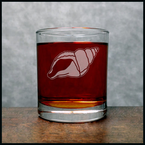 Shell Whisky Glass - Copyright Hues in Glass