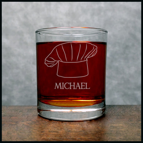 Baker's Hat Personalized Whisky Glass - Copyright Hues in Glass