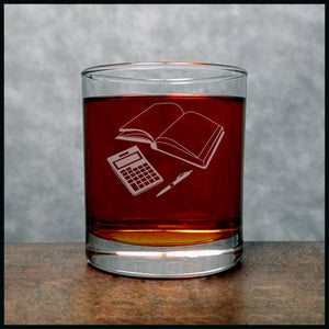 Bookkeeper Whisky Glass - Copyright Hues in Glass