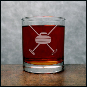 Curling Personalized Whisky Glass - Copyright Hues in Glass