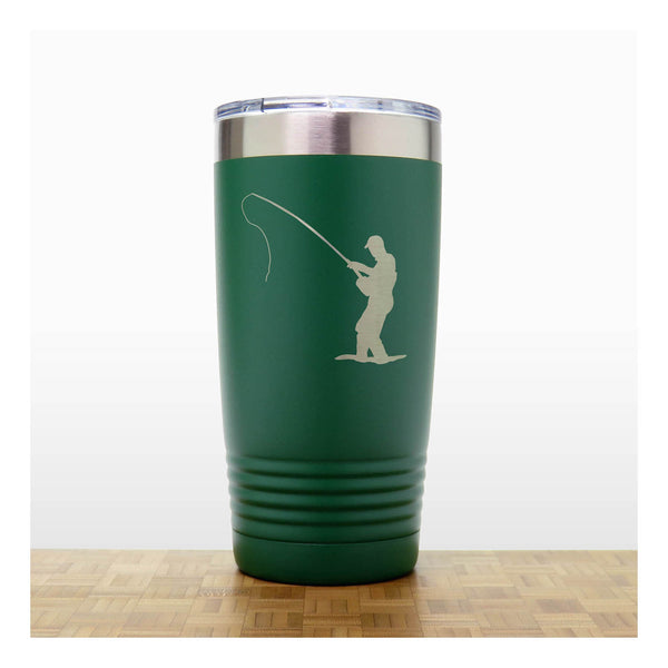 Fly Fishing Engraved Insulated 20oz Travel Tumbler - Fisherman Gift