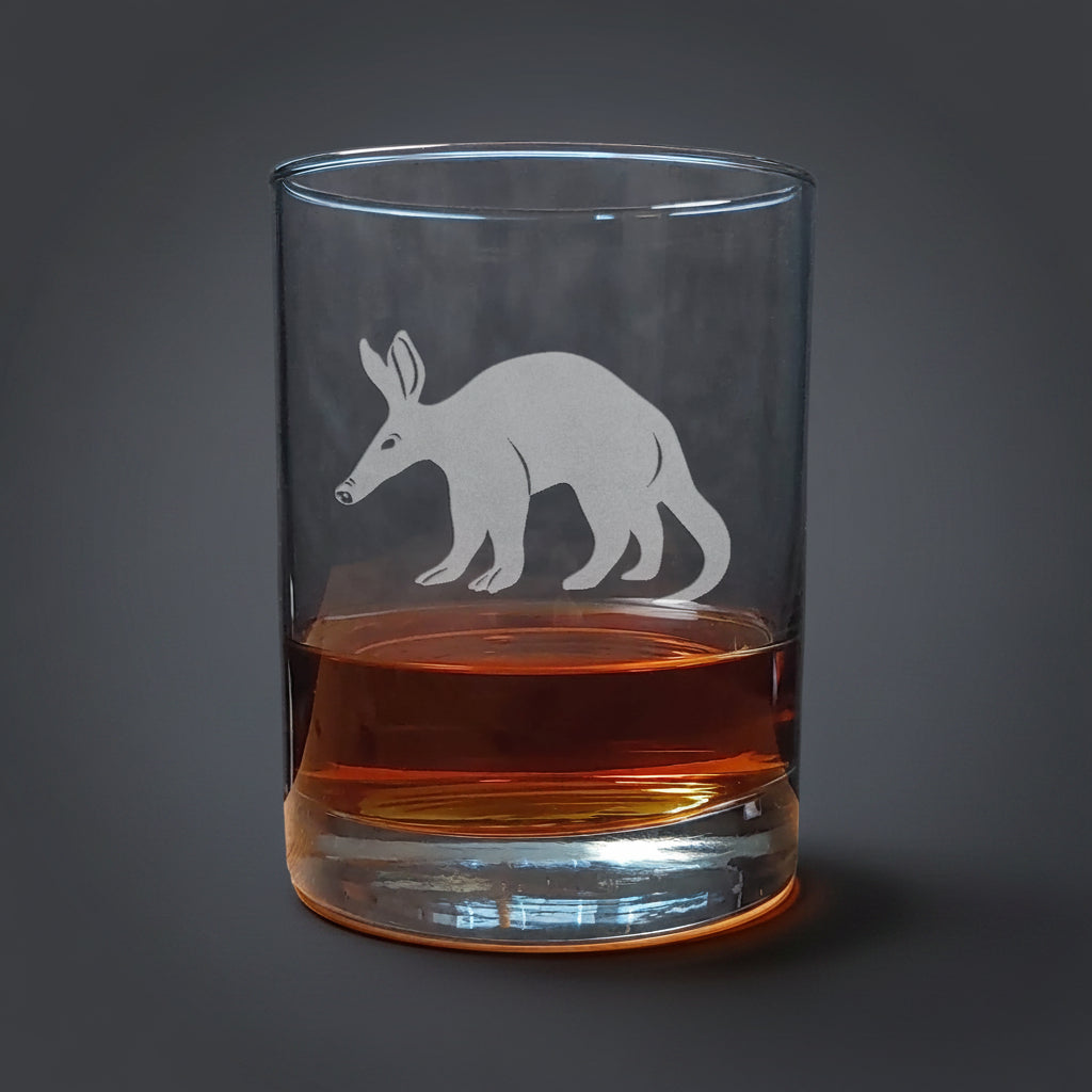 Aardvark 13 oz Whisky Glass - Copyright Hues in Glass