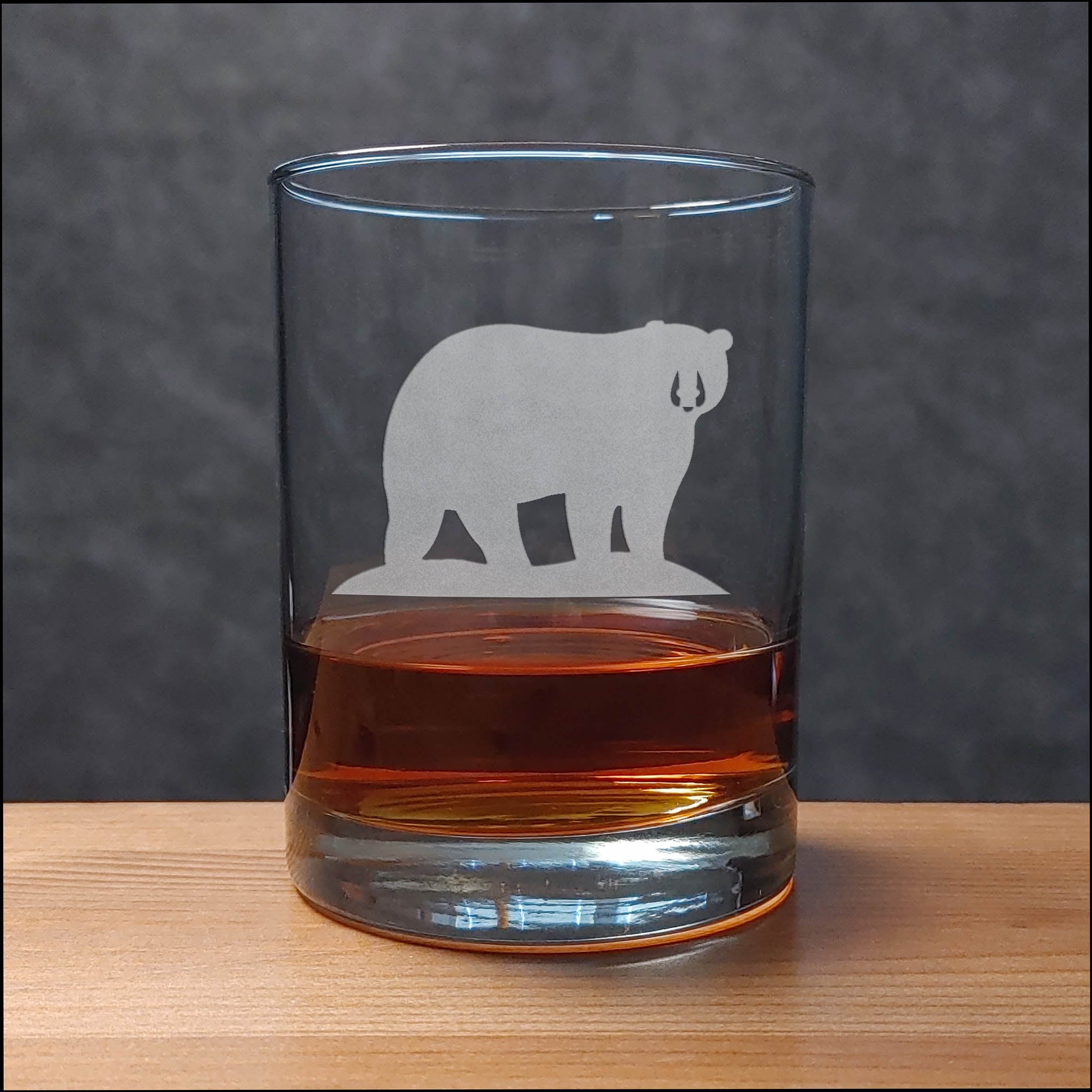 Bear 13 oz Whisky Glass - Copyright Hues in Glass