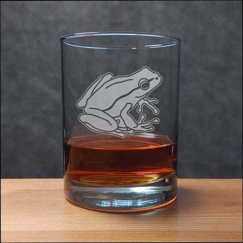Garden Frog 13 oz Whisky Glass - Copyright Hues in Glass