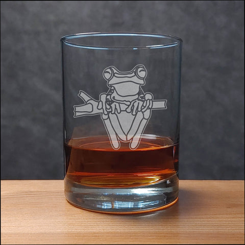 Tree Frog 13oz Whiskey Glass - Copyright Hues in Glass