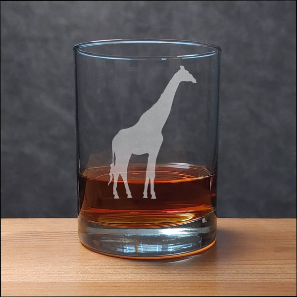 Giraffe 3 oz Whisky Glass - Copyright Hues in Glass