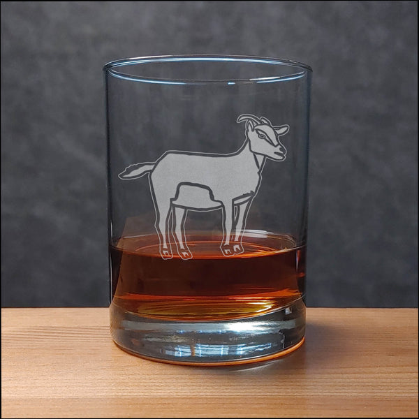 Goat 13 oz Whiskey Glass - Copyright Hues in Glass